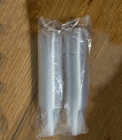 100 gobelets plastique 200cc transp