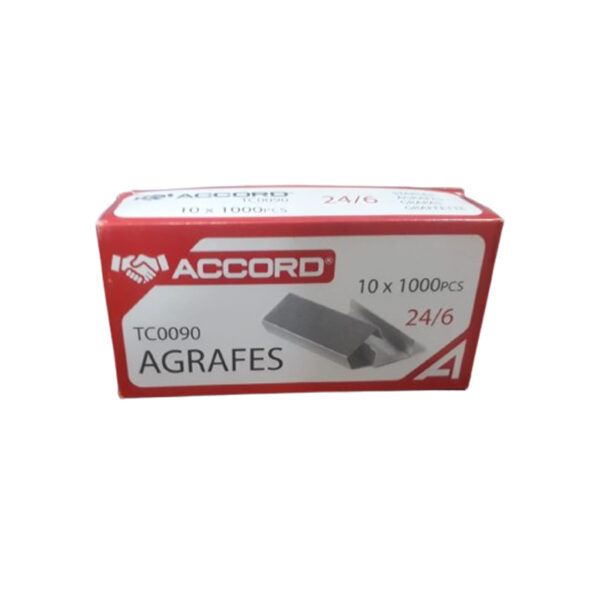 Agrafe Accord Boite 10 x 1000pcs Ref240