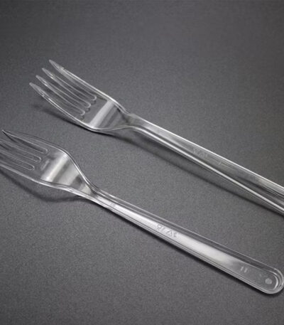 Fourchette Plastique Jetables Transparent 100pcs
