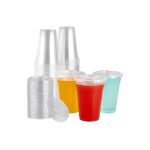 Gobelet a jus 33cl avec couvercles 100 pièces