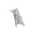 Pailles Ensemble Plastique Jetable Enveloppées - 100pcs